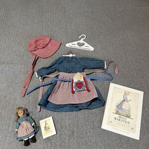 Pleasant Company American Girl Kirsten Doll Meet Outfit 1994 Mini Doll, Books